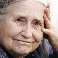 Doris Lessing le 11 octobre 2007, après avoir remporté le Prix Nobel.