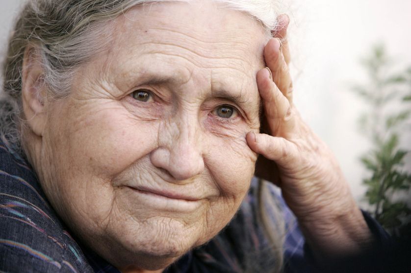 Doris Lessing le 11 octobre 2007, après avoir remporté le Prix Nobel.