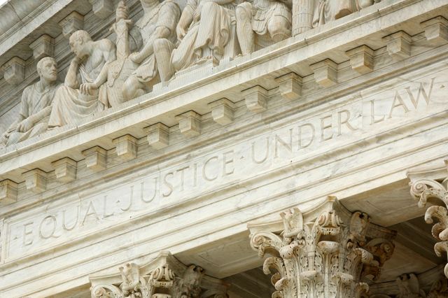 Présidence Trump : devanture de la Cour Suprême
