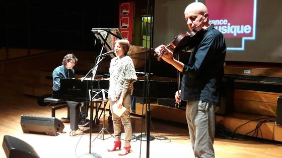 Benoît Delbecq, Claudia Solal et Guillaume Roy au studio 106 - Soizic Noël