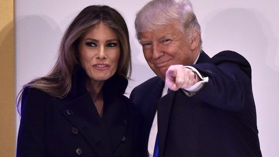 Le 45ème Président des Etats-Unis, Donald Trump, et sa femme Melania ©AFP - MANDEL NGAN