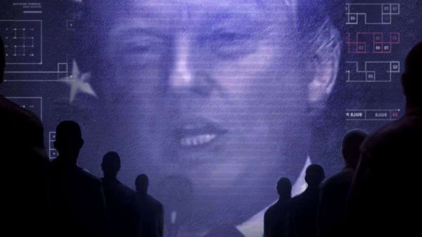 Capture d'écran du fan film "Trump 1984".