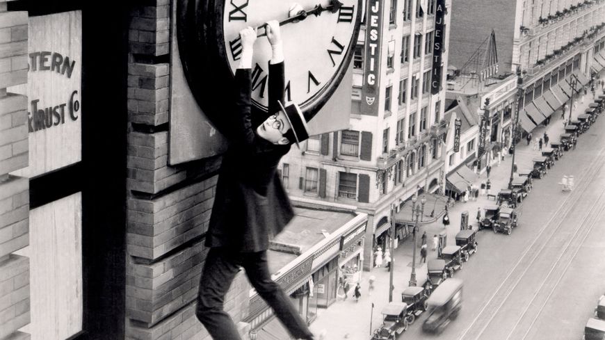 Harold Lloyd dans le film "Safety last !".