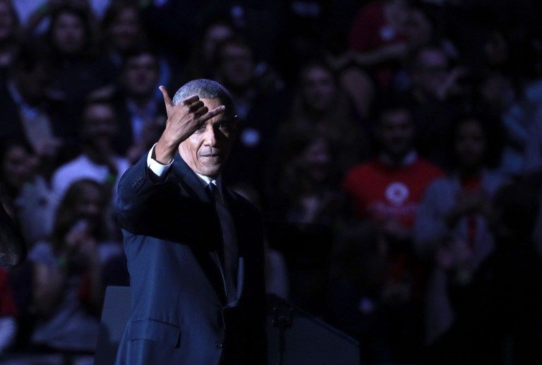 Barack Obama, après son dernier discours, le 10 janvier 2017.