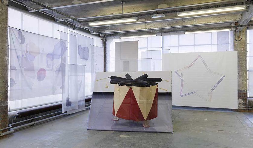 Vue de l'exposition Ana Jotta, TI RE LI RE, le Crédac, 2016. Photographie : André Morin / le Crédac