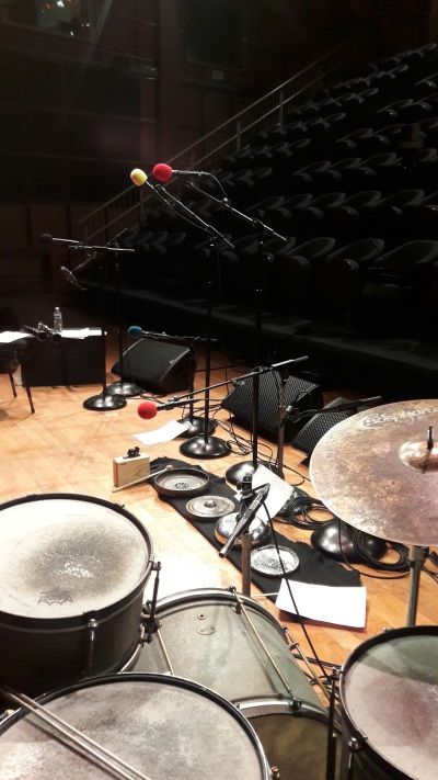 ambiance du studio 106 pendant les balances Villard / Pastacaldi