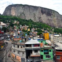 Favela Rocinha, à Rio de Janeiro, 2010