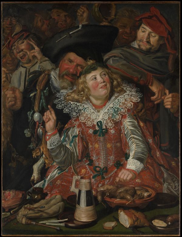 Les fêtards du Mardi Gras de Frans Hals (Dutch, Antwerp 1582/83–1666 Haarlem) vers 1616-17