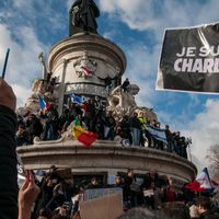 La place de la République à Paris le 11 janvier 2015