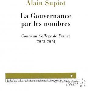 Alain Supiot, "La Gouvernance par les nombres" (Détail). Dessin et couverture de Selçuk Demirel