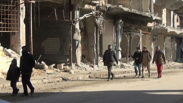 Des habitants d'Alep-Est de retour dans leur quartier