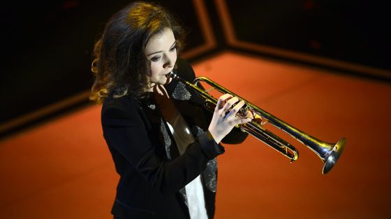 Lucienne Renaudin en 2016 aux Victoires de la Musique Classique ©AFP - REMY GABALDA / AFP PHOTO / AFP