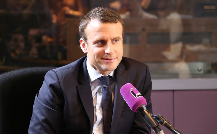 Emmanuel Macron vendredi 27 janvier 2017 dans le studio de France Culture