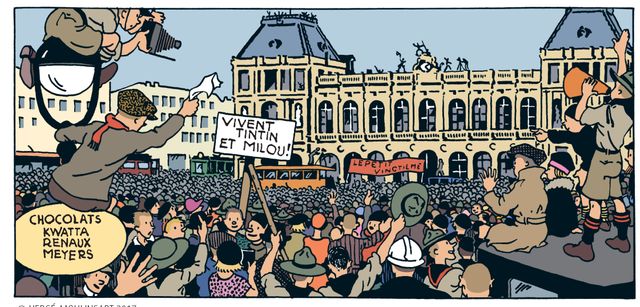 Case de Tintin au Pays des Soviets mis en couleur