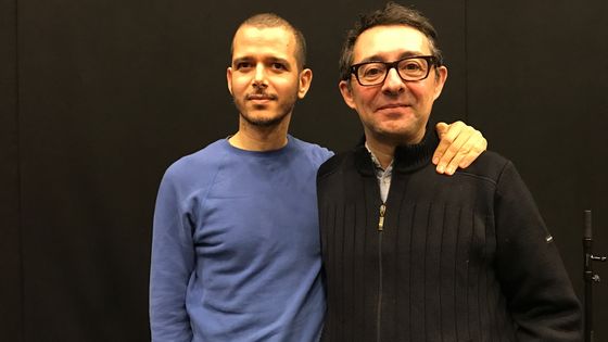 Abdellah Taia & Pierre Maillet ©Radio France - Martin Quenehen