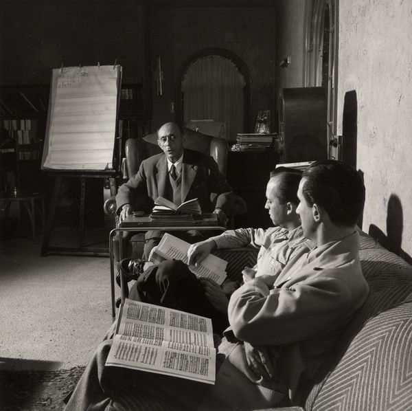 Schoenberg avec des élèves à Los Angeles /Collection Arnold Schönberg Center - Wien
