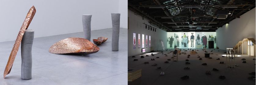 "Sous le regard de machines pleines d'amour et de grâce" et "Pan" de Taro Izumi.