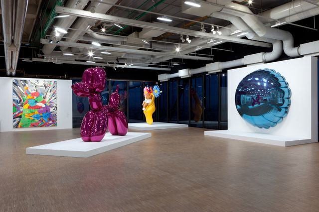 Vue de l'expo Jeff Koons en 2014