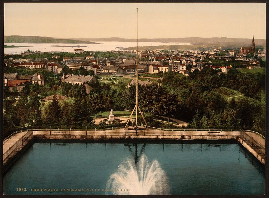Christiania vers 1890 -The Library of Congress in Washington DC-