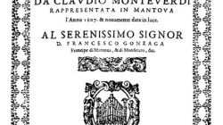 Frontispice de l’Orfeo 1609