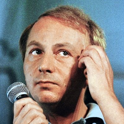Michel Houellebecq en août 1999 lors du festival "La route du rock"