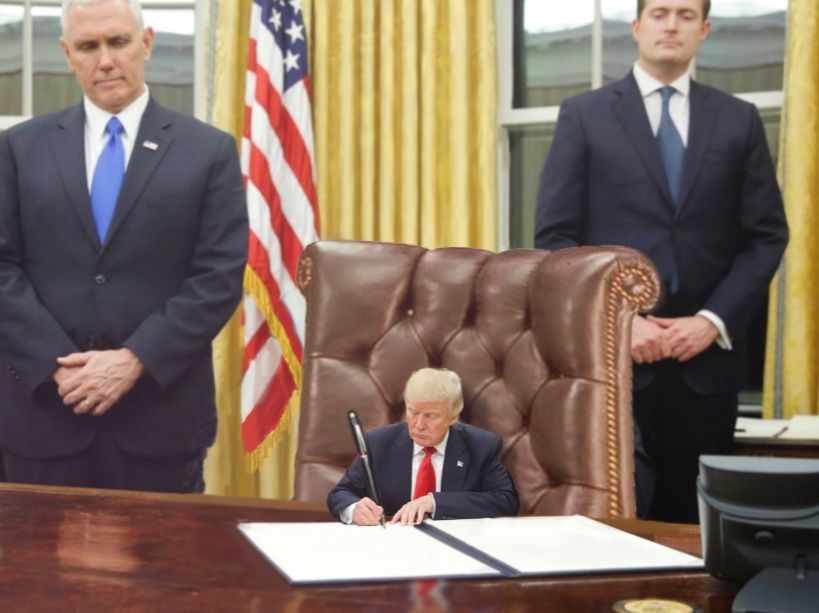 Un exemple du mème #tinyTrump