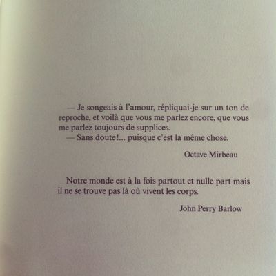 Exergues de La Toile