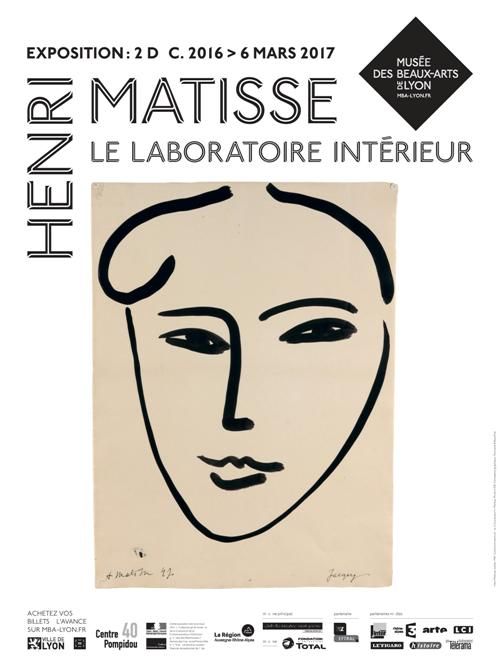 Affiche "Matisse, le laboratoire intérieur"