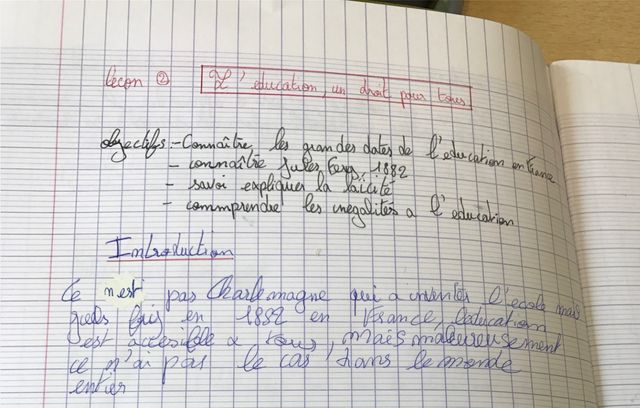 Dès le début de la leçon, les objectifs sont bien identifiés.