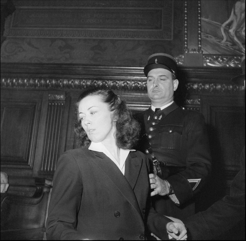 Pauline Dubuisson à son procès en 1953