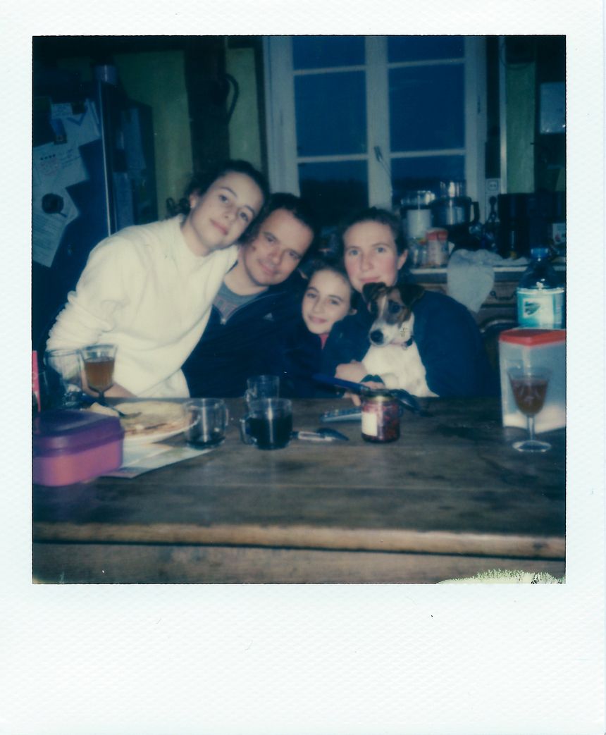 Annabelle, Olivier, Rose et Solange Potel, éleveurs laitier et leurs filles