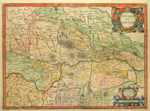 Carte de Mantoue vers 1600