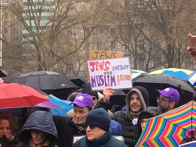 Une manifestation anti-Trump à New-York organisée par des juifs.