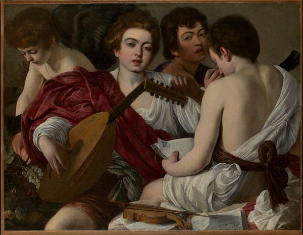 Les musiciens, Caravage, vers 1595
