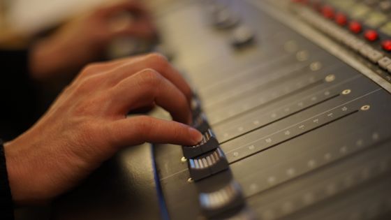 Photo prise au studio 108 de la Maison de la Radio - Samuel Bernard