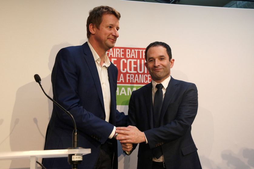 Yannick Jadot et Benoît Hamon