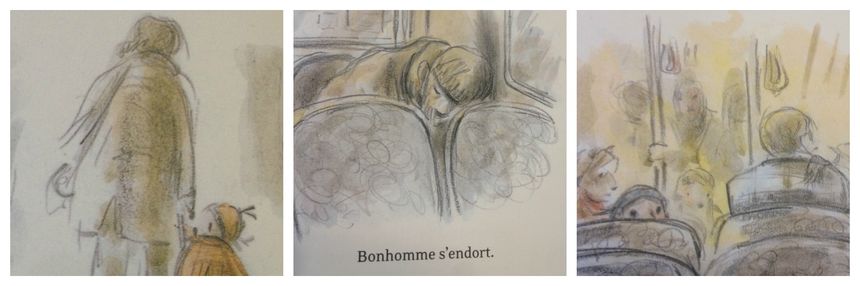 Détail de l'album "bonhomme" de Sarah V et Claude K.Dubois