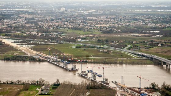 Vue aérienne de la construction de la LGV Tours-Bordeaux ©AFP - Jean-François Chérel