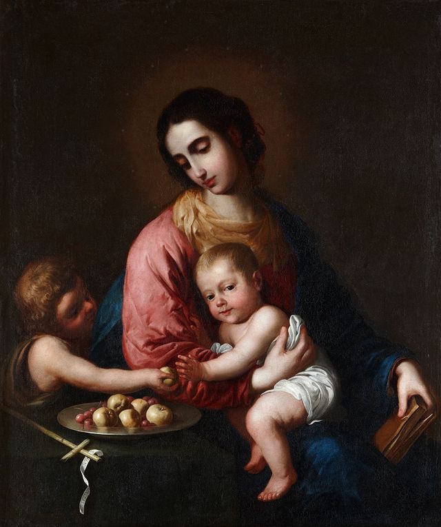 Francisco de Zurbarán - Vierge à l’Enfant avec saint Jean-Baptiste -