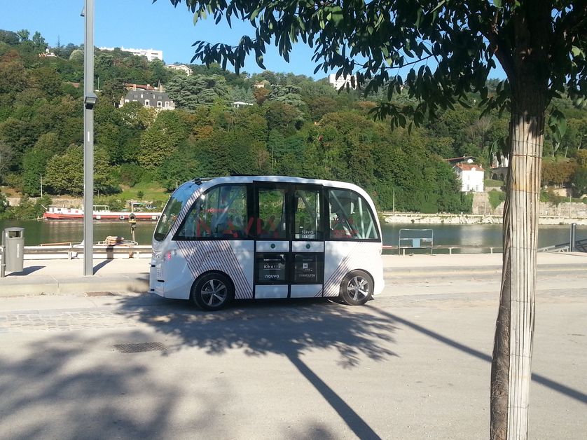 Navly, la navette sans chauffeur de Lyon
