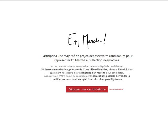 Un appel à candidature en ligne.