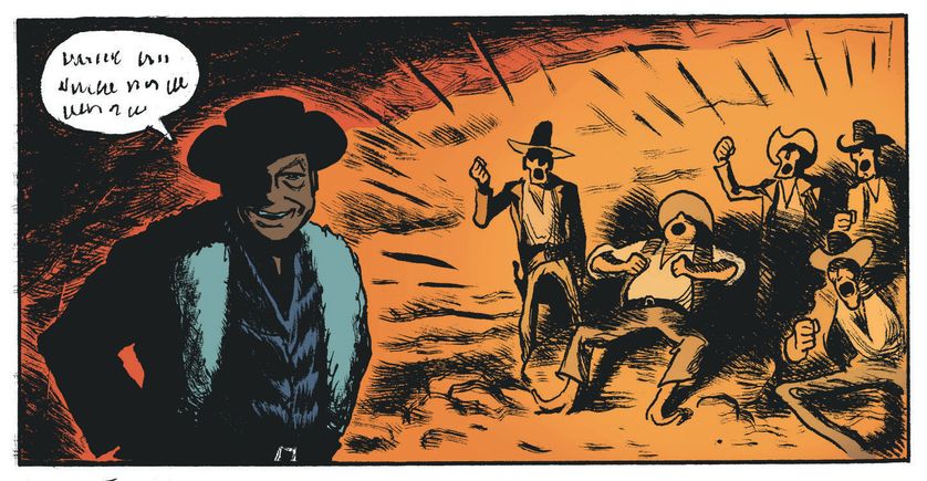 Une case, page 9, de la BD "Gus, tome 4, Happy Clem" de Christophe Blain, aux éditions Dargaud