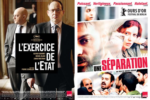 Les meilleurs films de 2011, lauréats en 2012 du Prix du Masque et la Plume