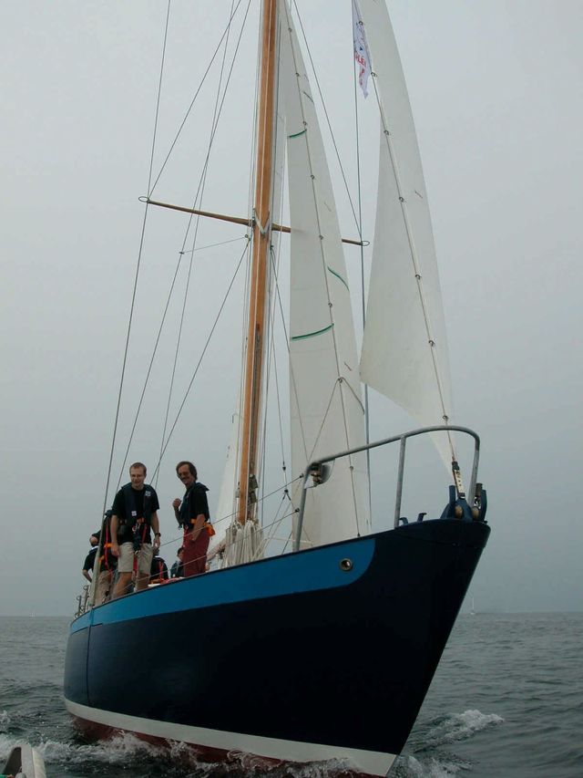 "La Sereine", premier bateau de l'ecole de voile des Glénans. Il a été classé monument historique en 2001