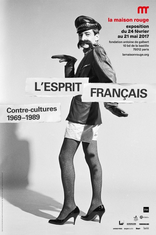 Affiche expo "L'esprit français. Contre-cultures 1969-1989"