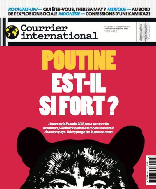 Courrier International, HEBDO N° 1367 DU 12 JANVIER 2017