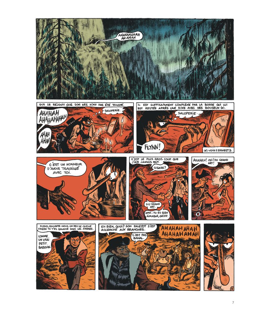 Planche de la BD "Gus, tome 4, Happy Clem" de Christophe Blain, aux éditions Dargaud
