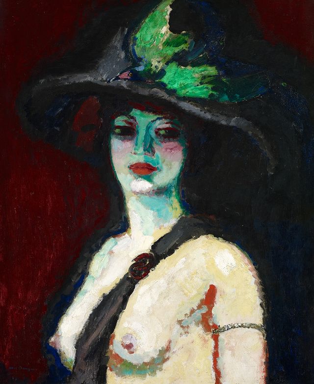 Kees van Dongen - Femme au grand chapeau