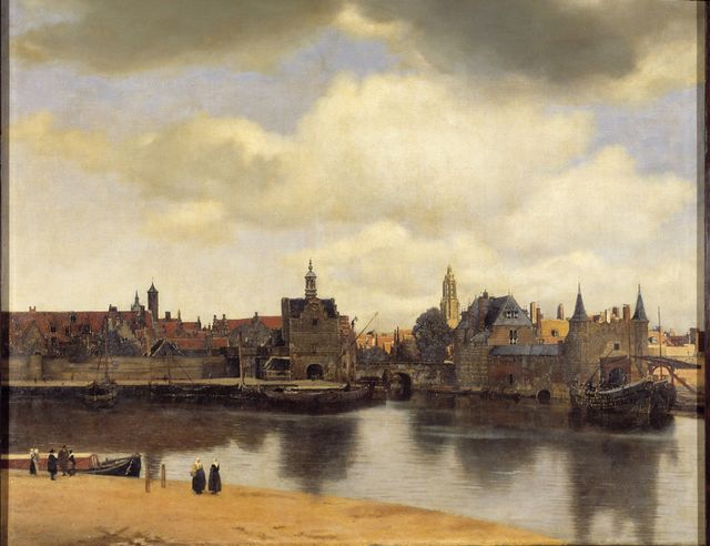 Vue de Delft de Vermeer © Musée de La Haye, Mauritshuis