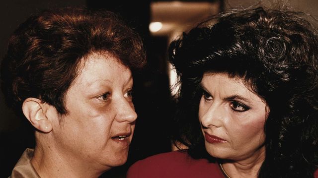 USA : Jane Roe en 1990 à Washington avec son avocate Gloria Allred alors que le droit à l'avortement risque d'être remis en cause